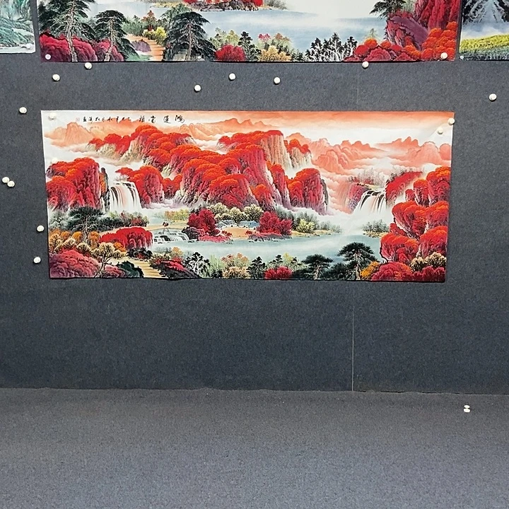 国画小六尺山水一副