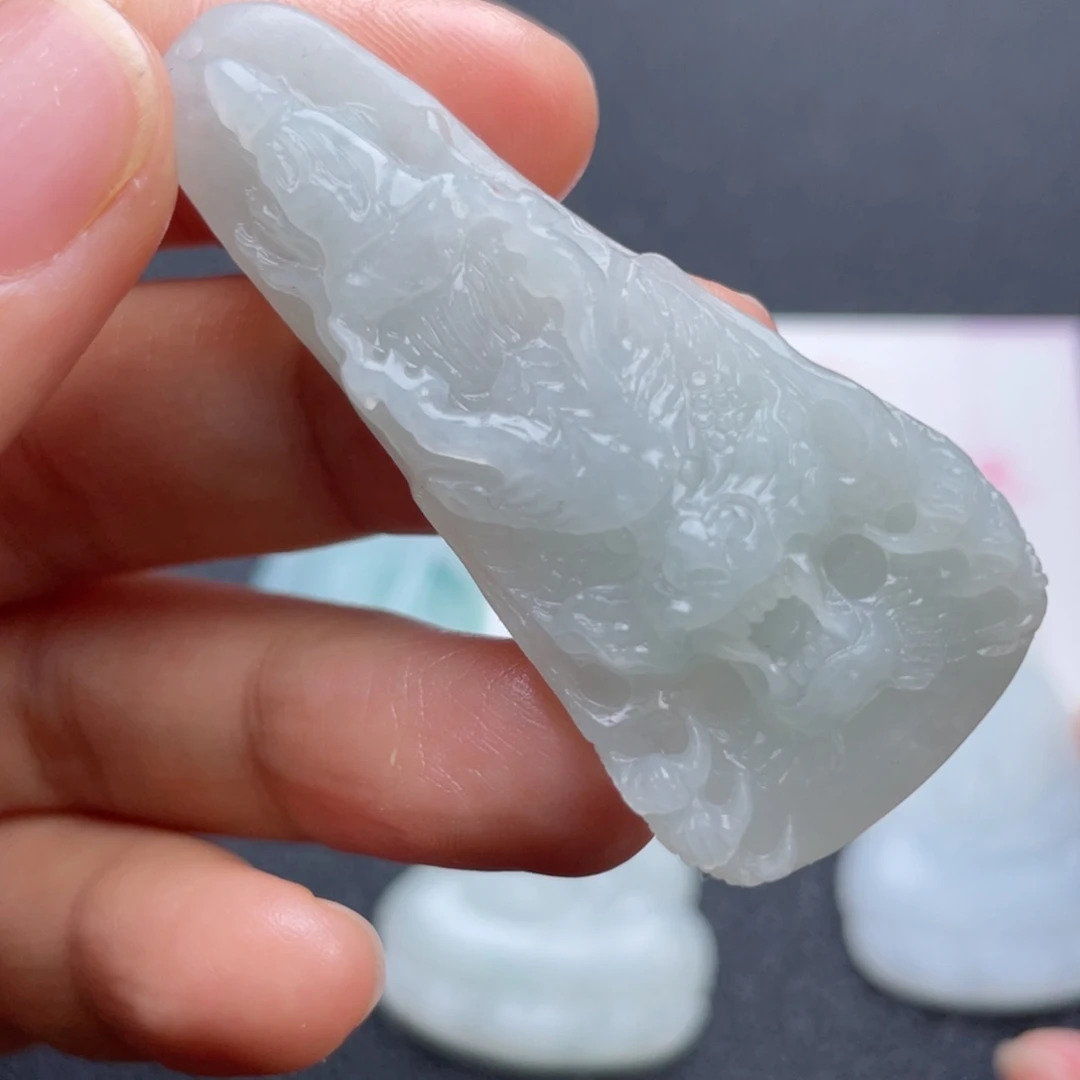 定制翡翠未镶嵌翡翠吊坠