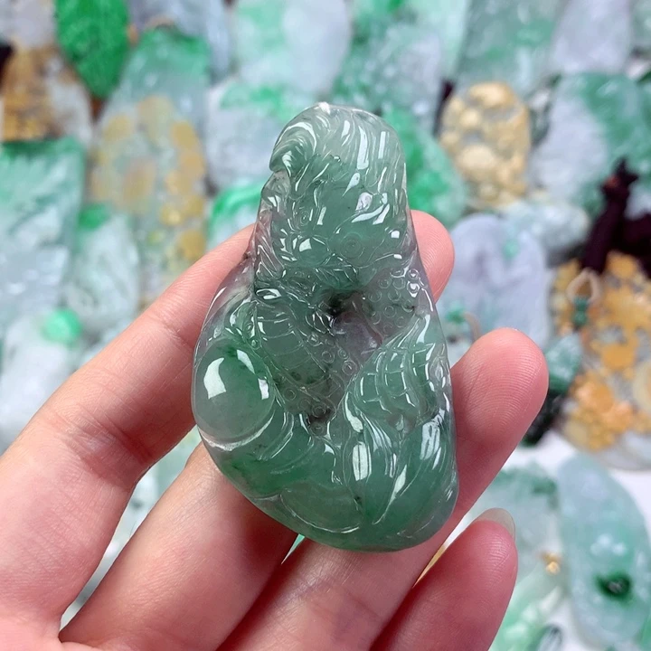 翡翠未镶嵌吊坠(不含链)