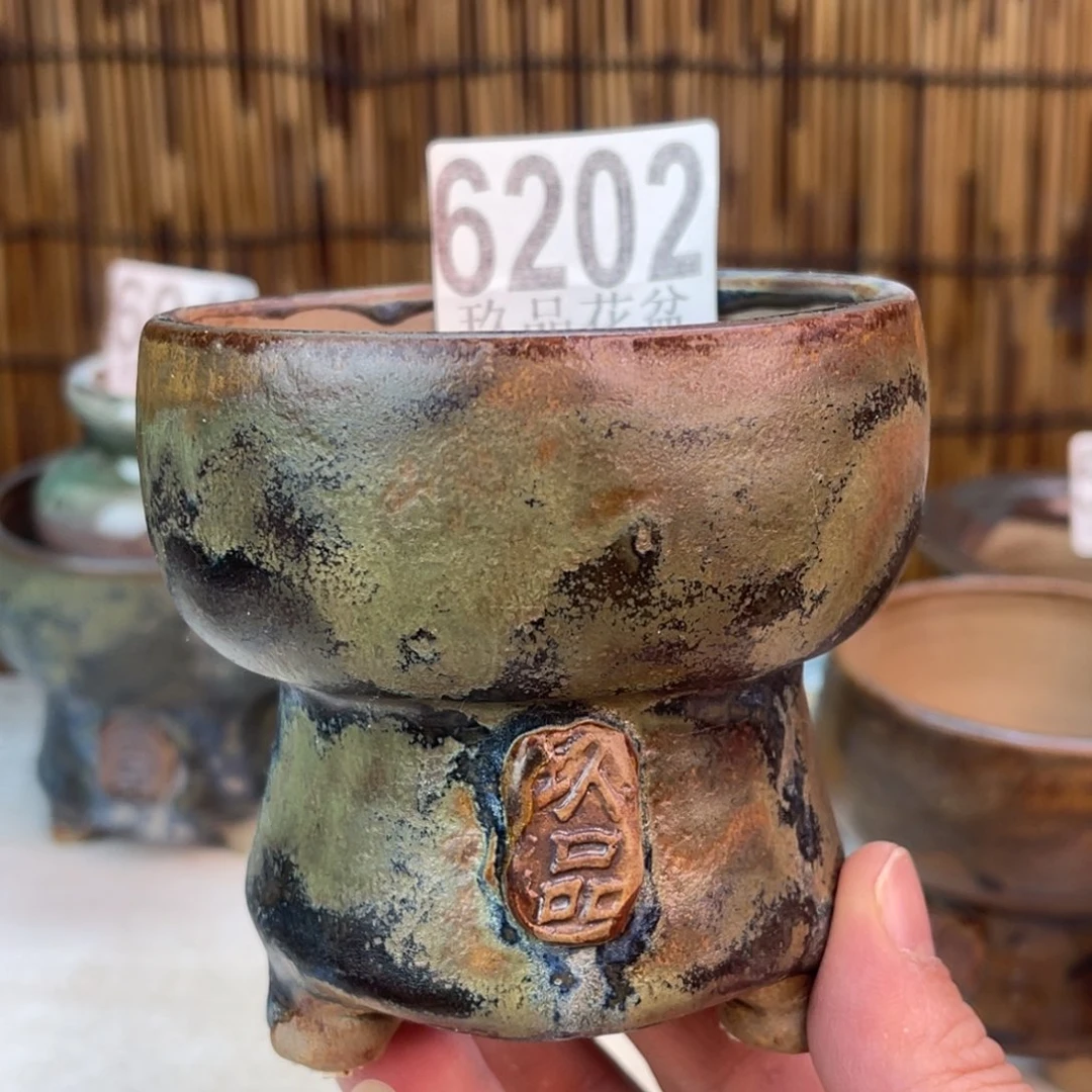 花***夜手工花盆默认瑕疵完美者勿拍