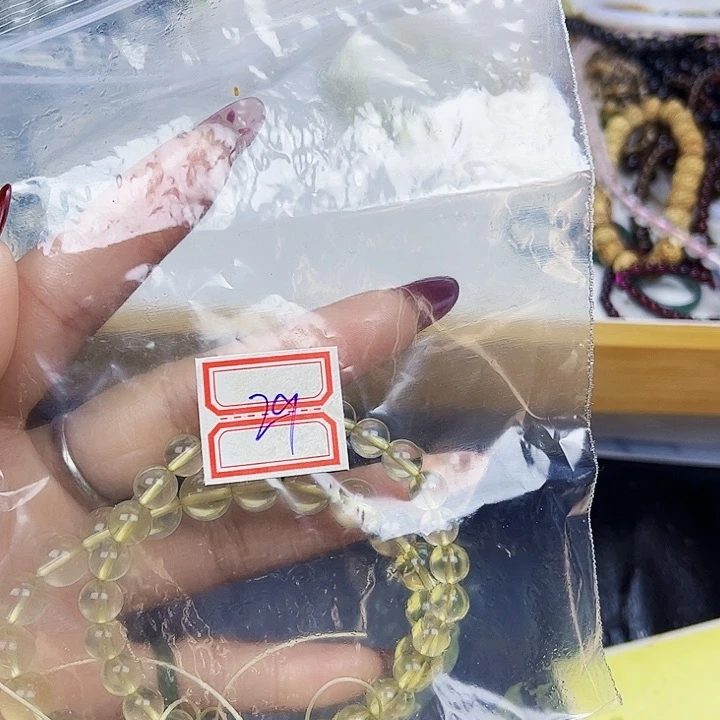 烟晶手链银S925镶嵌柒*