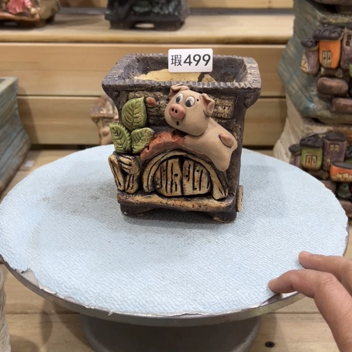 嘻哈微瑕多肉花盆百搭