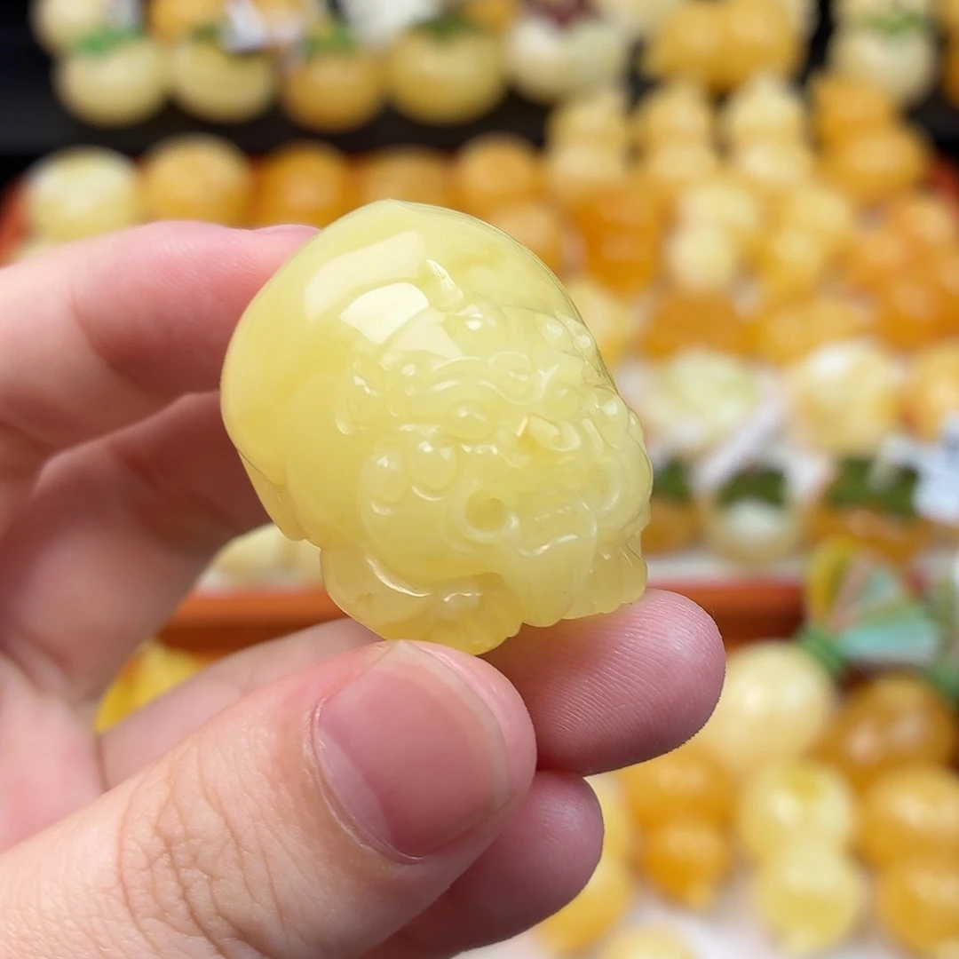 蜜蜡未镶嵌毛衣链蜜蜡
