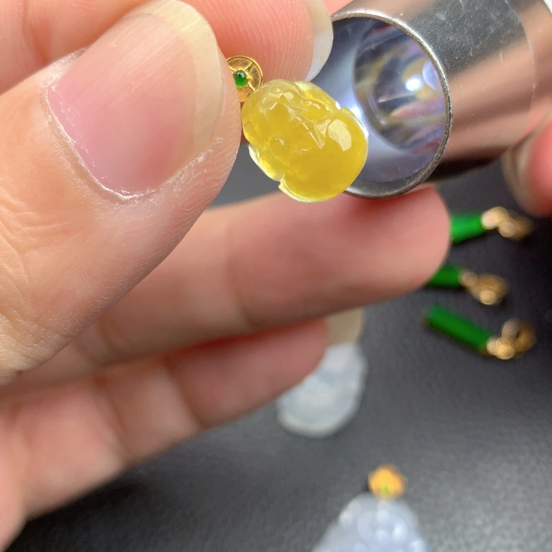 【闪购商品】翡翠18K金镶嵌颈饰翡翠