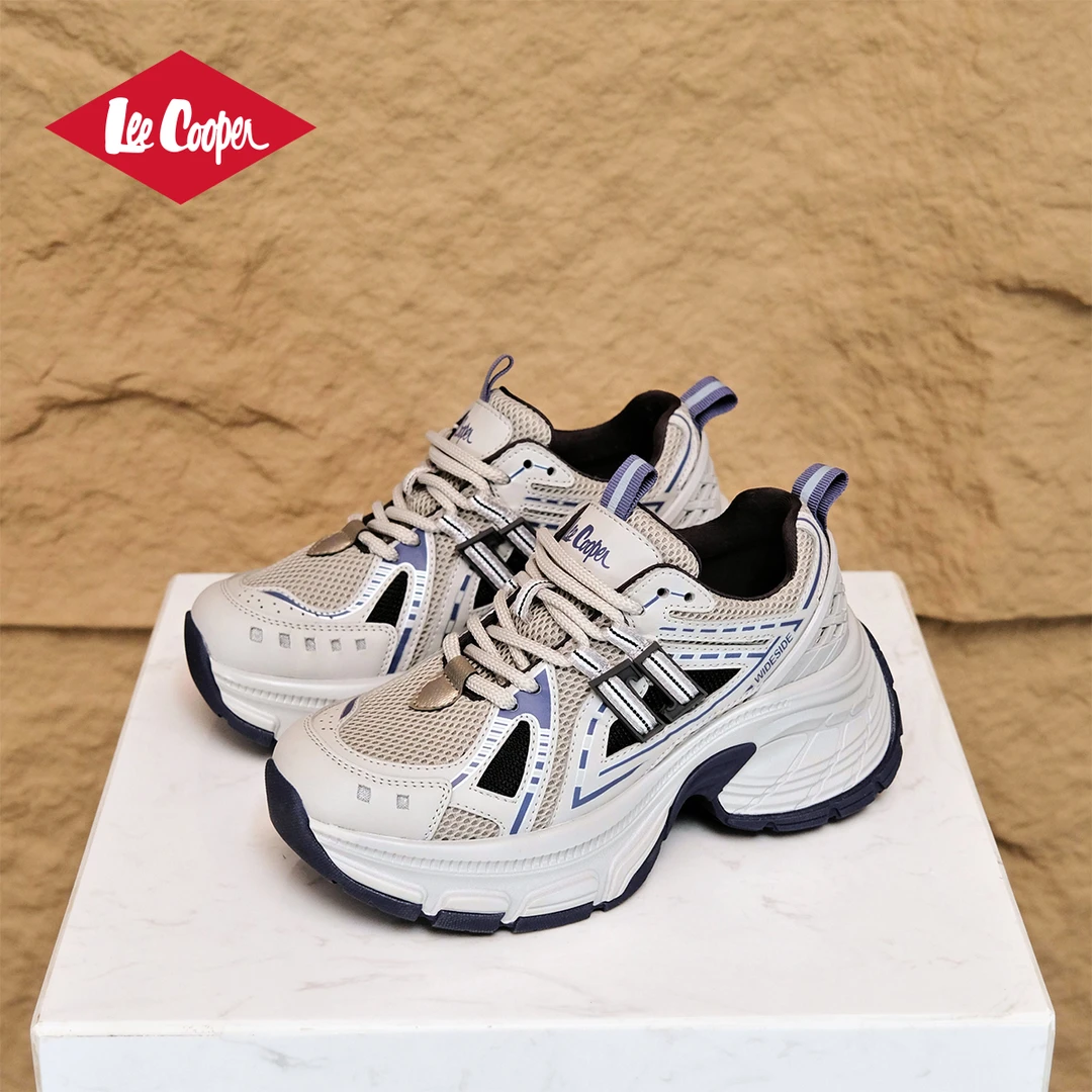 Lee Cooper2025年春季新款老爹鞋百搭厚底增高休闲韩版网面运动鞋
