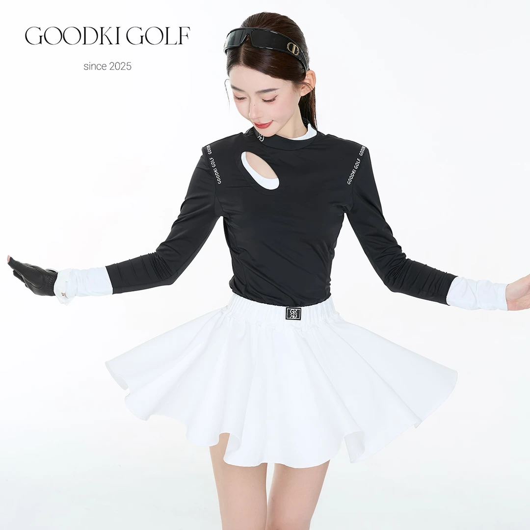GOODKI原创黑白撞色镂空芭蕾风高尔夫系列