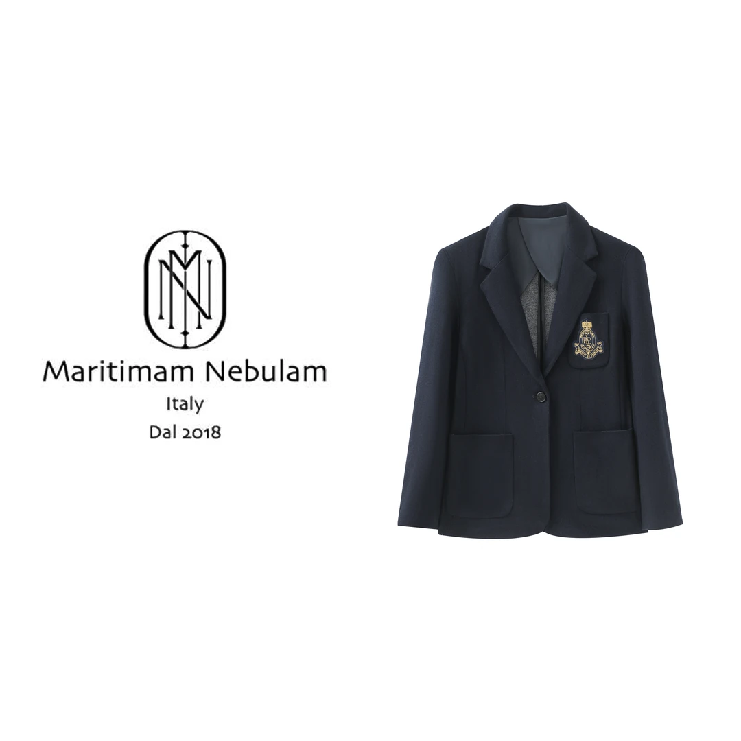 MN【金标学院】高阶学院风西服羊毛徽章西装 JH10080