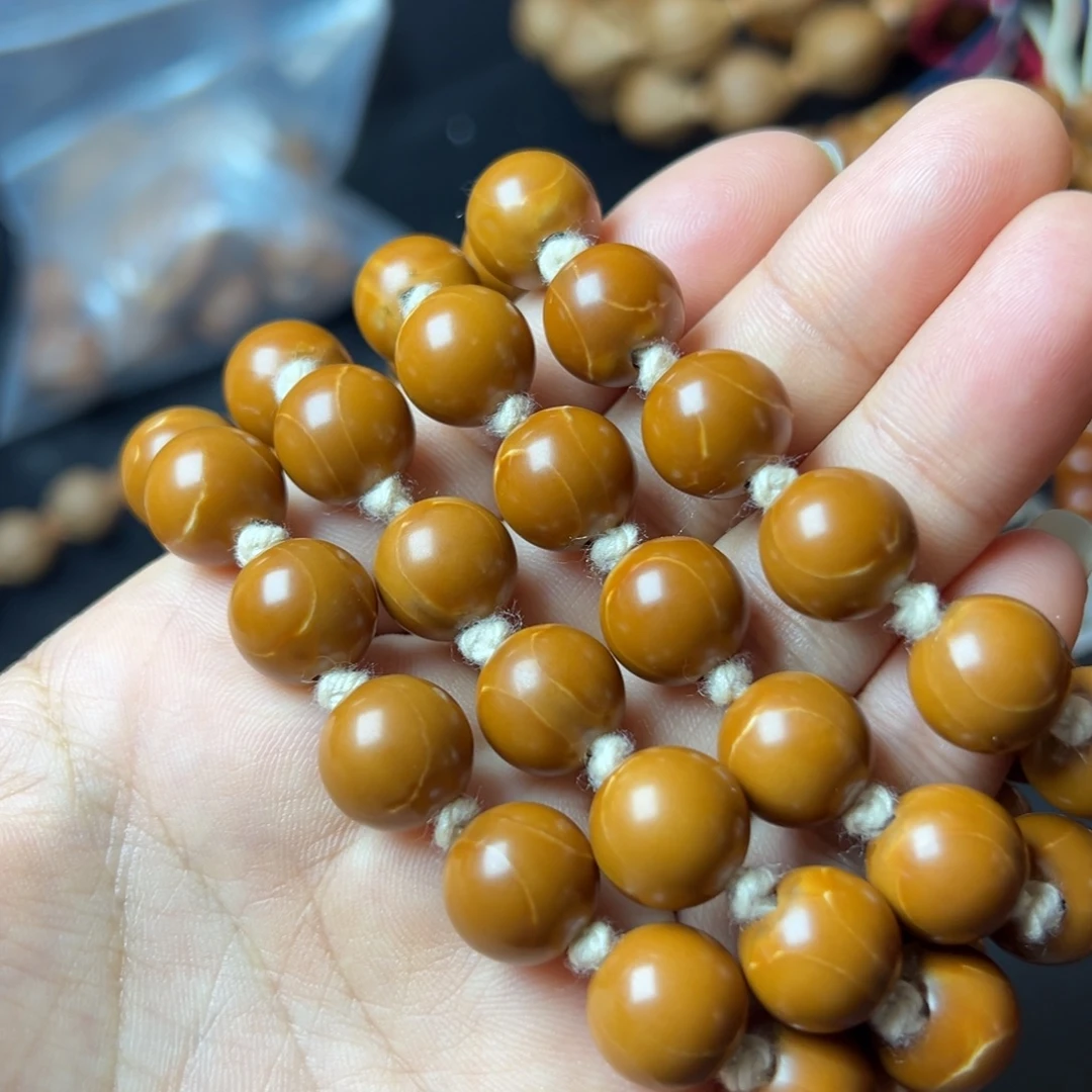 合***头橄榄核手串/手链1.23铁核脖挂54颗