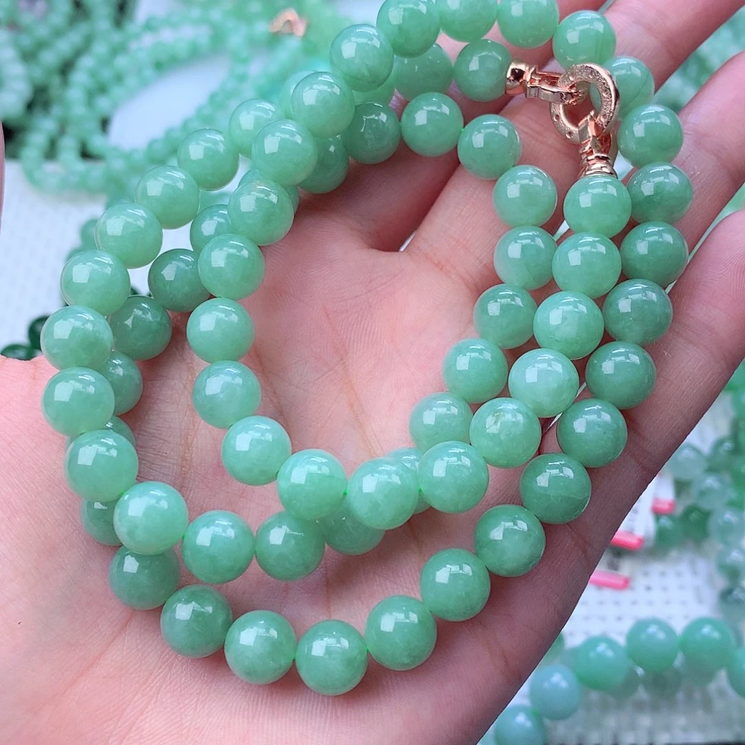 翡翠未镶嵌毛衣链