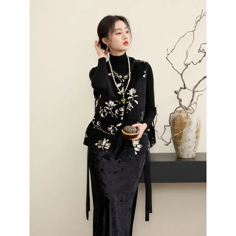 2025春季新款新中式马甲女中国风盘扣高端新品显瘦外套女马甲