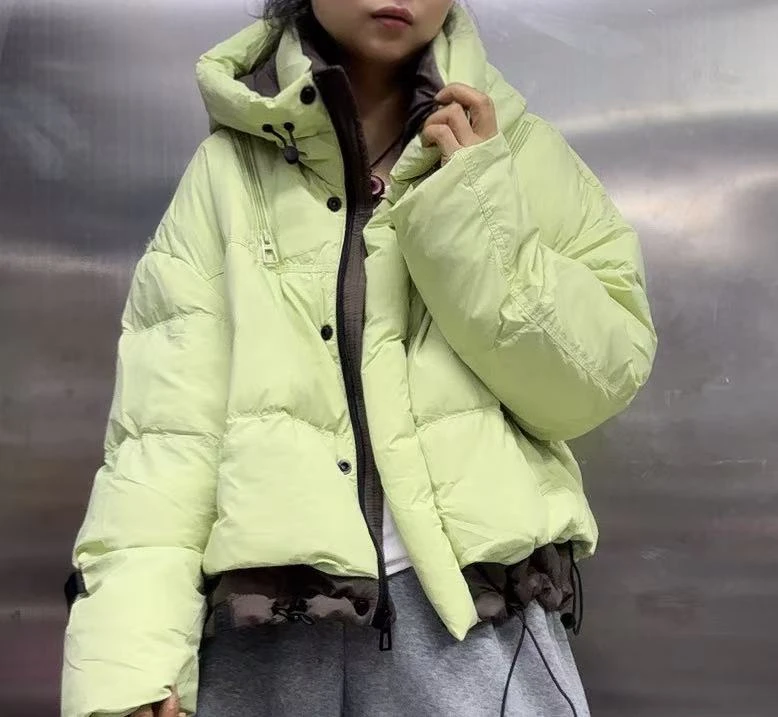 下摆拼接百搭加厚外套732603