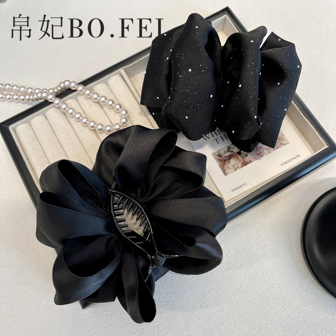 帛妃显发量云朵简约百搭蝴蝶结丸子夹发夹头饰