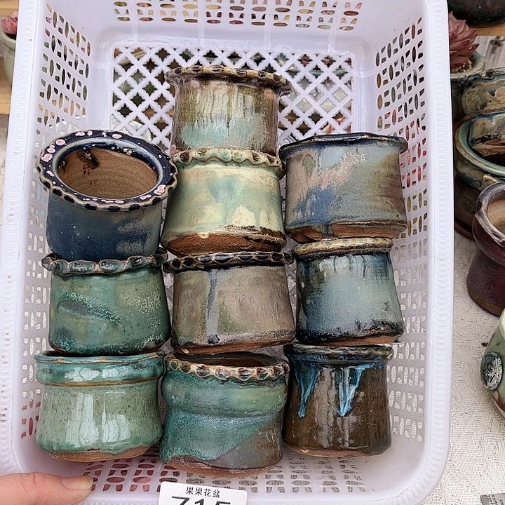 红陶陶瓷花盆715