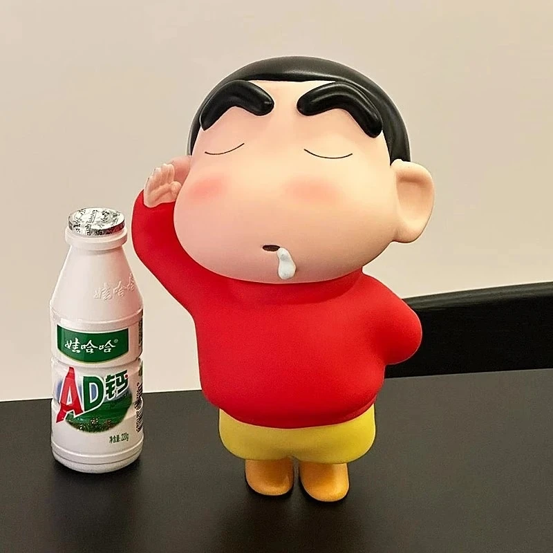 偷喝AD钙奶小新手办卡通可爱动漫潮玩公仔桌面摆件装饰生日礼物TJ