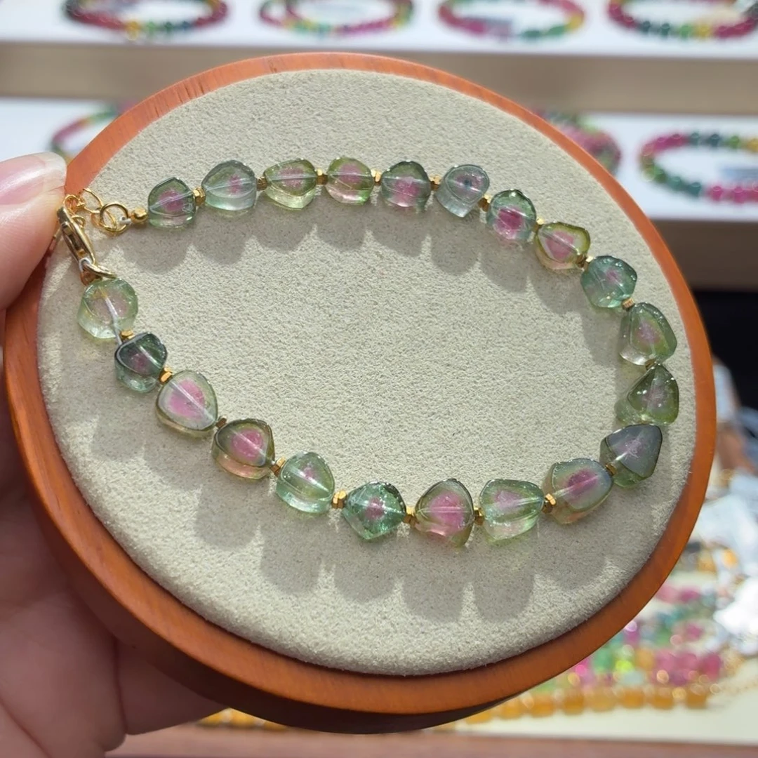 碧玺未镶嵌手串两天看货期