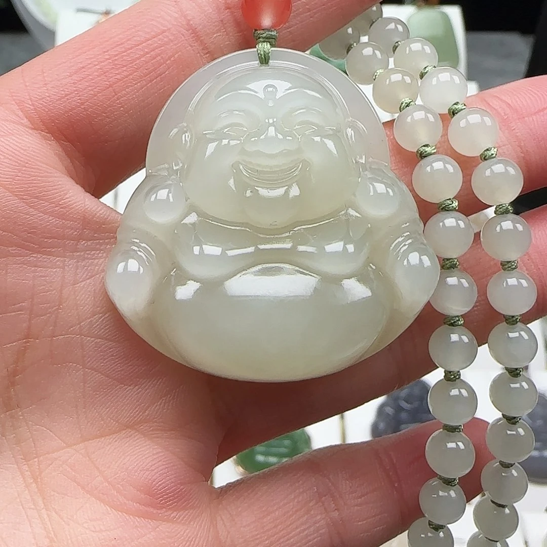 和田玉颈饰未镶嵌自****好