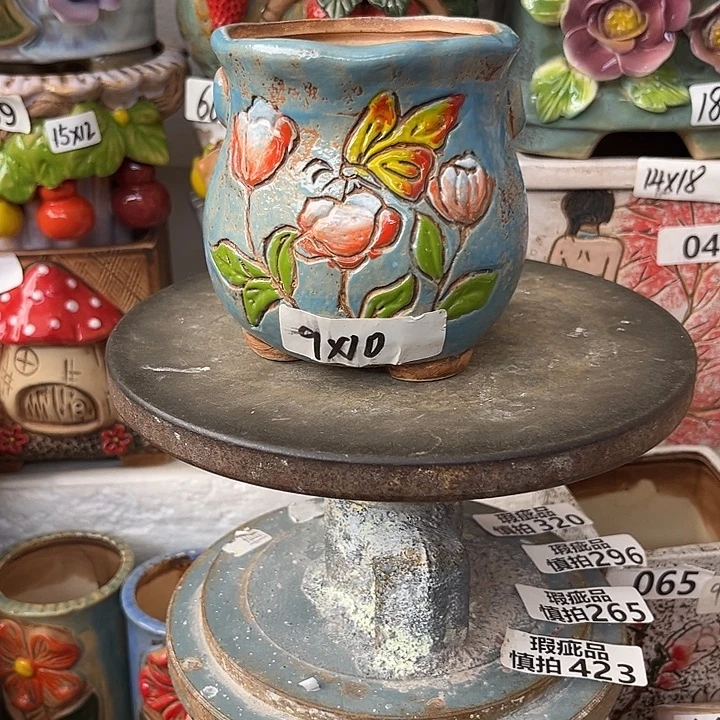 粗陶材质多肉花盆