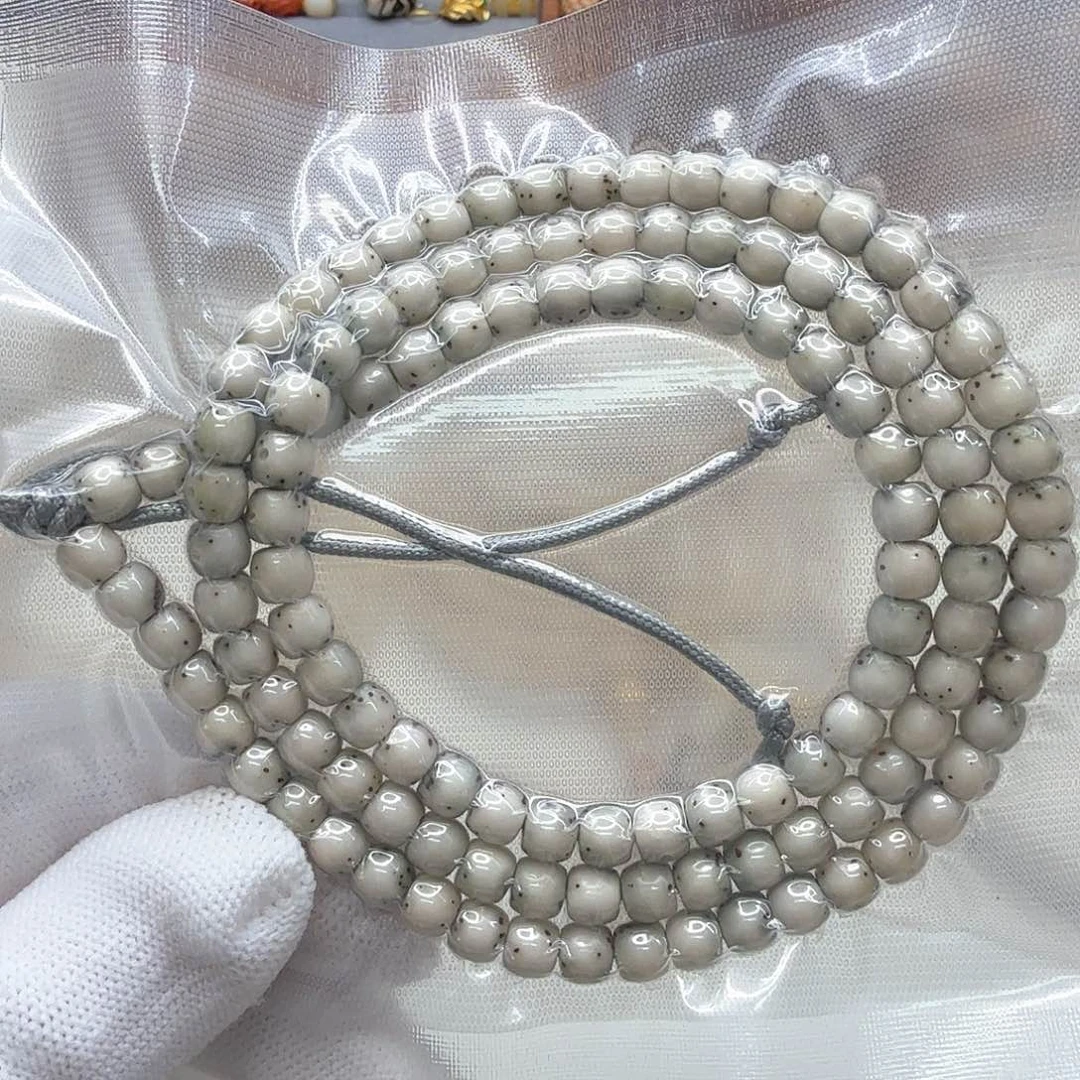 星月菩提手串13梵天头条糯冰绿背大眼睛通体6左右108一物一