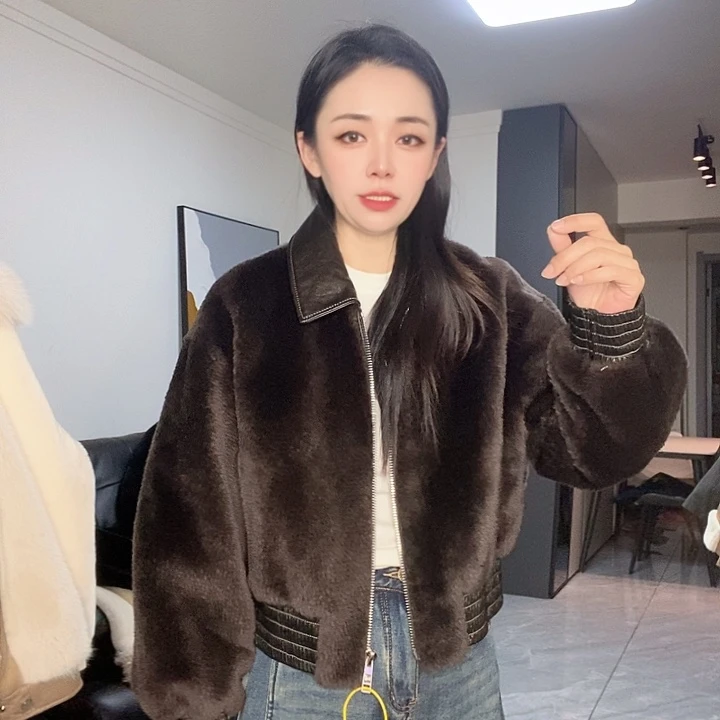 绵羊皮拉贡皮毛一体XL125斤内