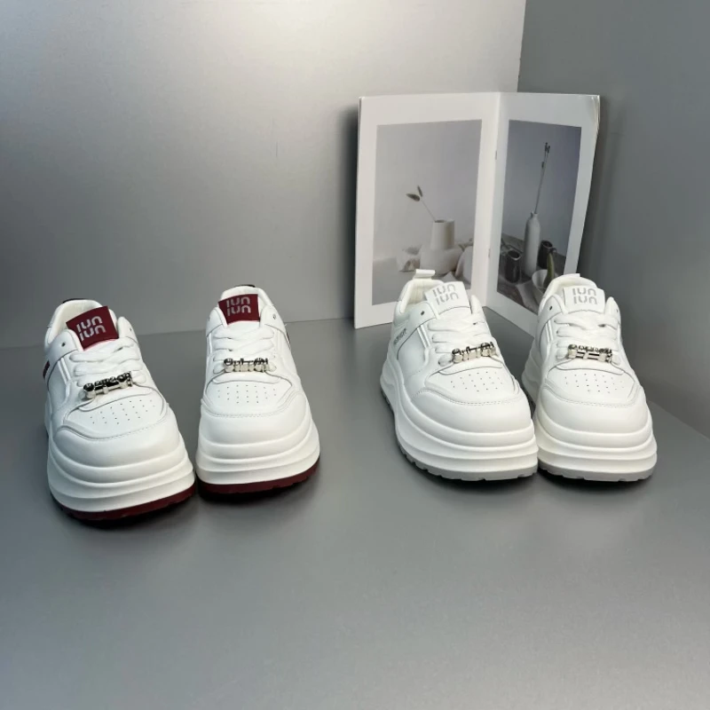 2025年春季新款真皮小白鞋厚底单213-P895