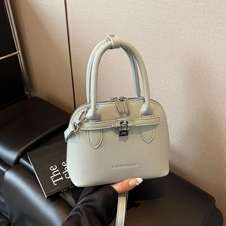 韩国小众手提保龄球包包女春季2025新款潮时尚贝壳包超火斜挎包