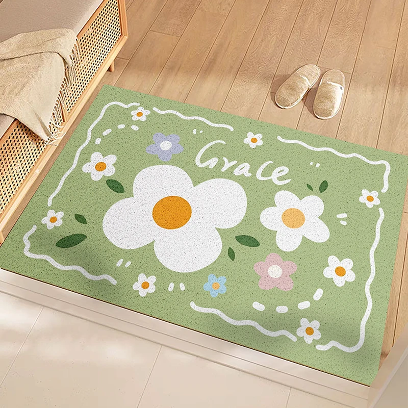 玄关进门可裁剪丝圈地垫现代清新防滑地毯入户门防尘尘土家门脚垫