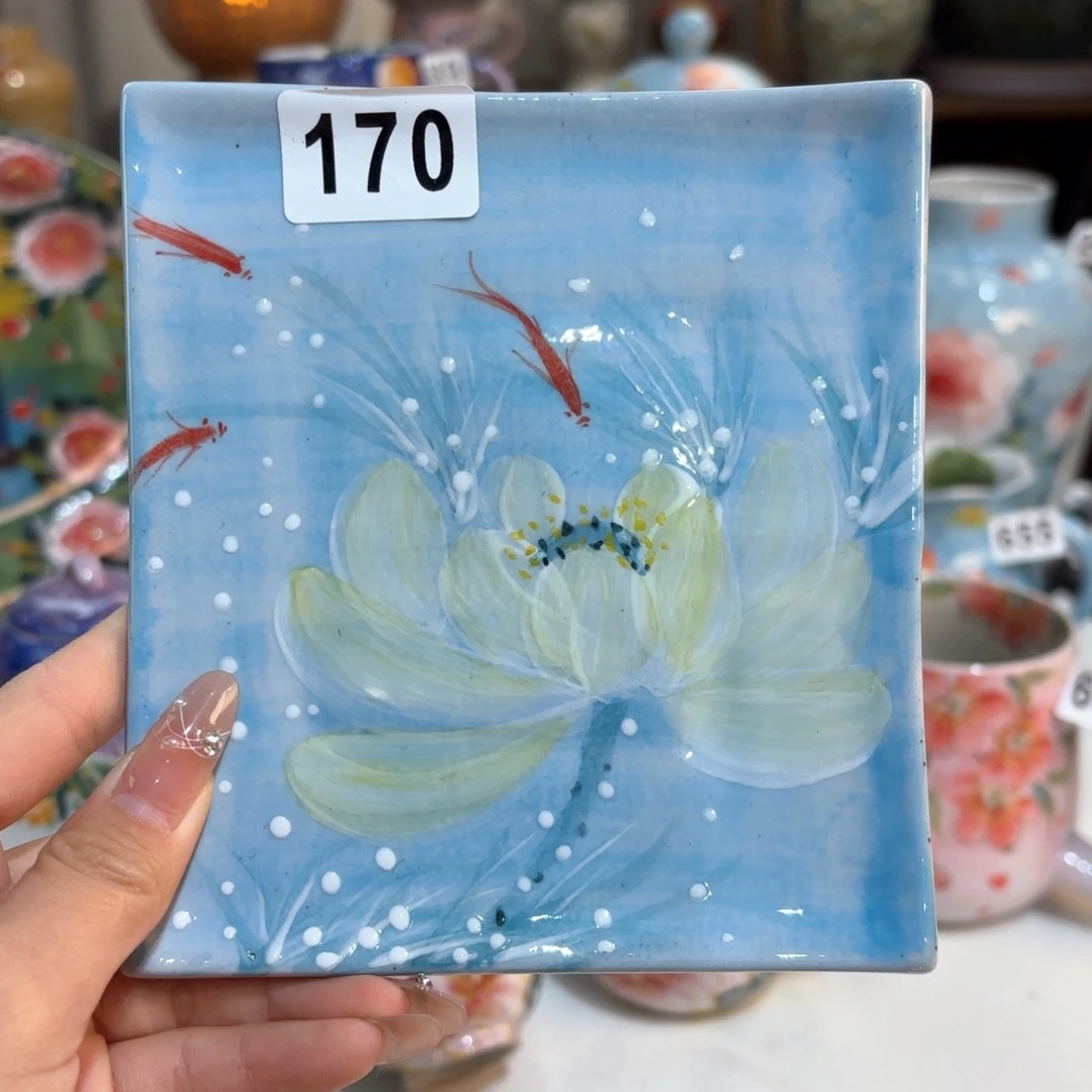 景德镇手绘高温釉下彩陶瓷茶具