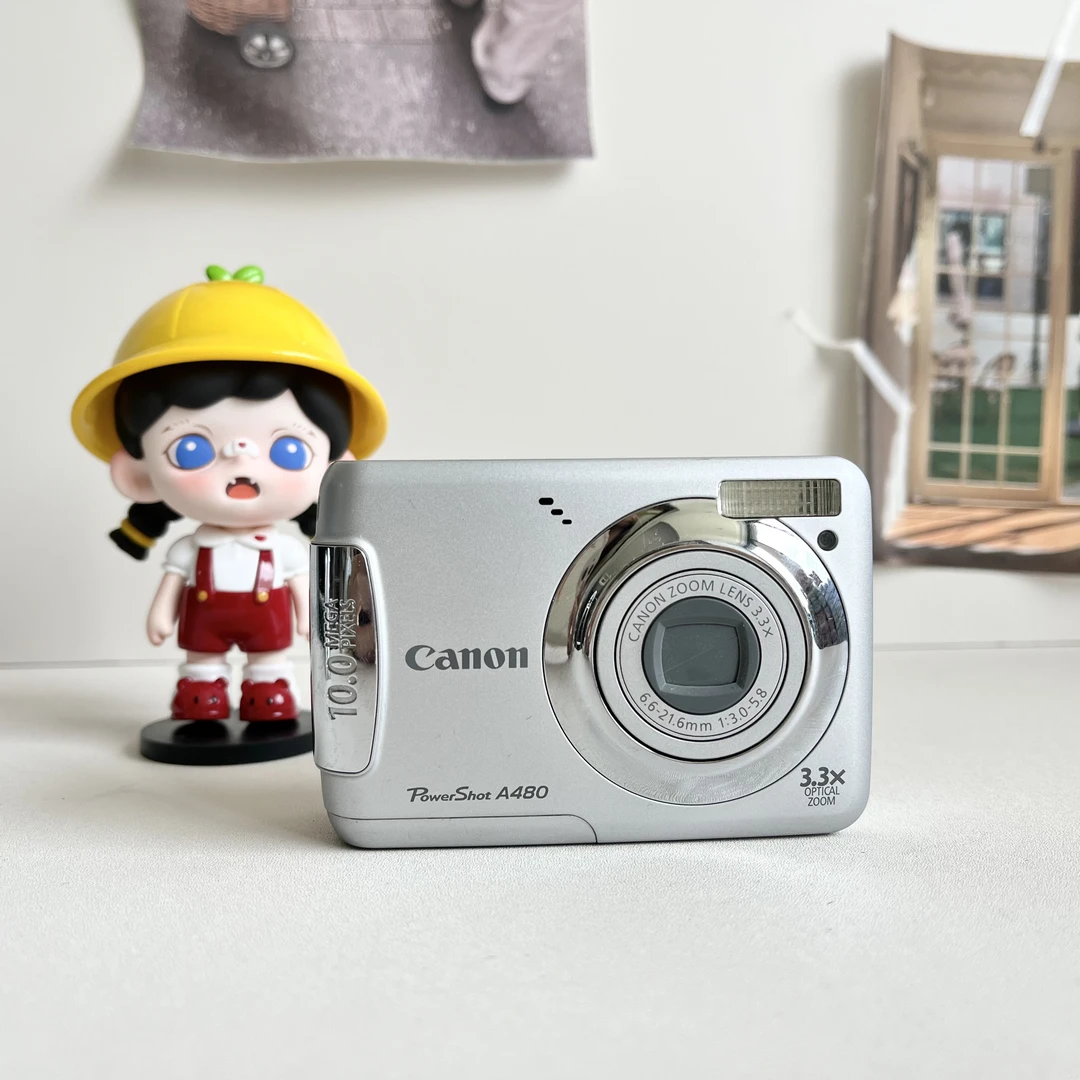 9新 Canon/佳能 A480银色五号电池自备 1000万像素4倍变焦冷白皮
