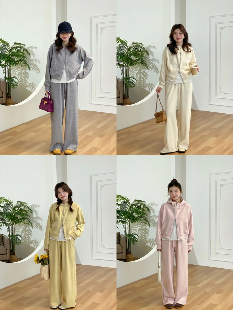 【小懒虫】减龄百搭立领舒适懒人卫衣休闲裤套装