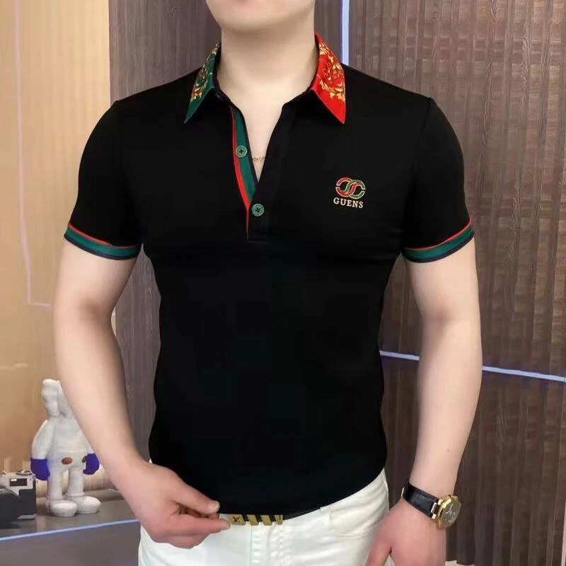 新店福利《经典芙蓉》夏季Polo衫半袖潮流修身休闲高男士t恤短袖