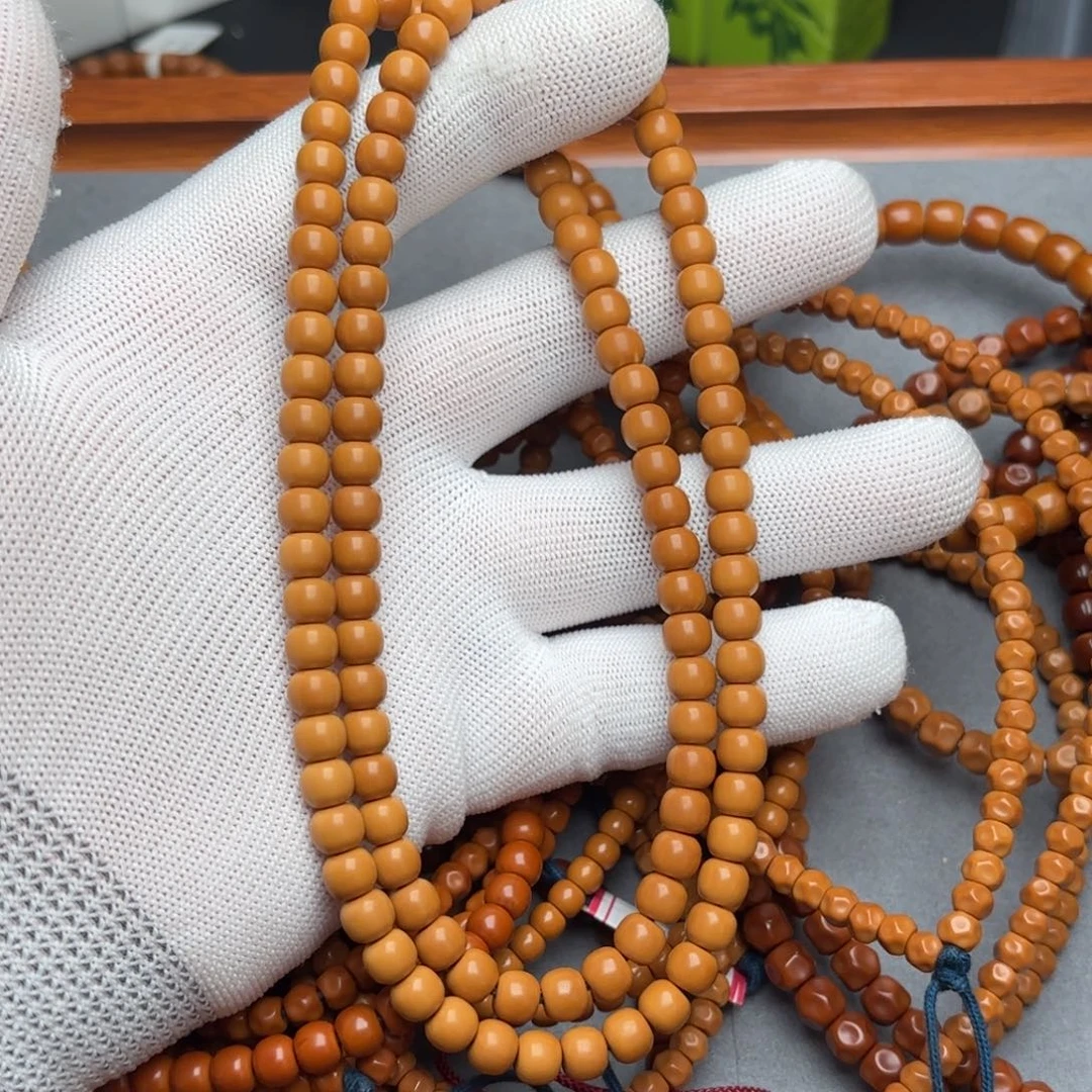 薄***凉橄榄核吊坠核尖老挝无白脖挂极限弧6.8