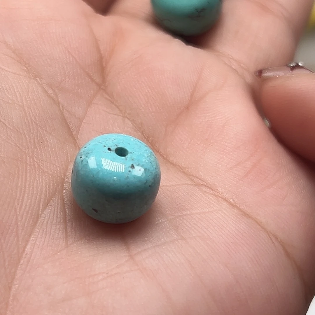 绿松石珠宝奇石未镶嵌隔***子