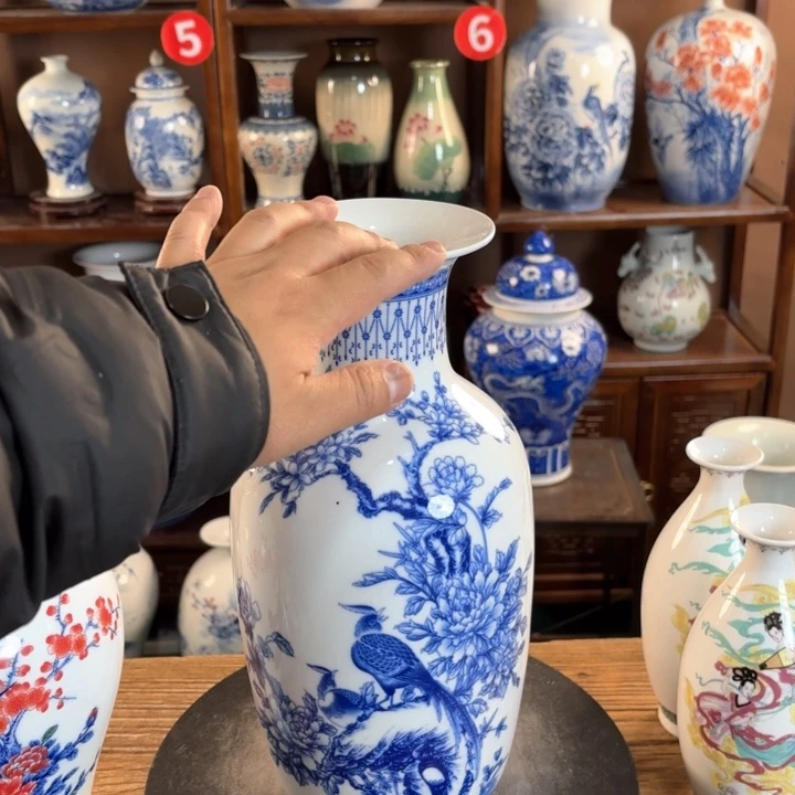 瓷片景德镇陶瓷赏瓶