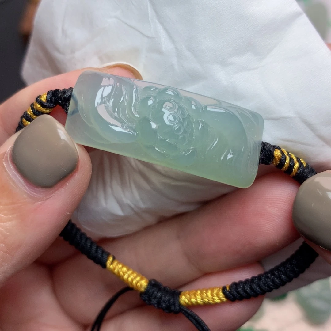 未镶嵌定制翡翠蒂****手牌