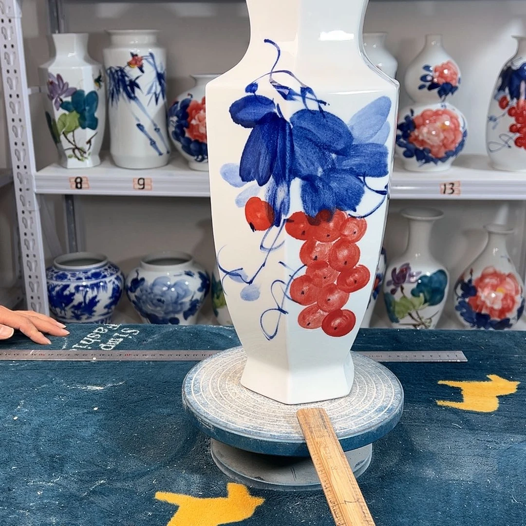 摆件景德镇陶瓷6红浦