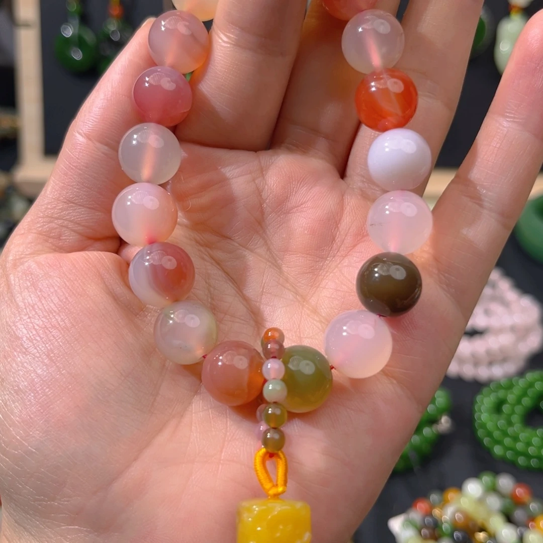 玛瑙/玉髓合金手链