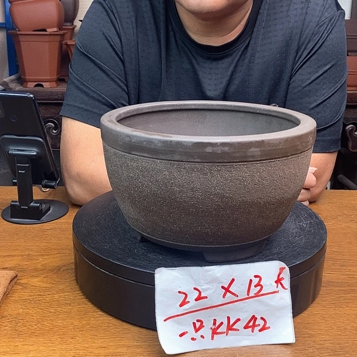 紫砂花盆货号一只KK42