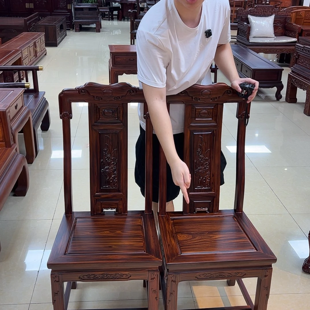 紫檀木类书柜餐椅