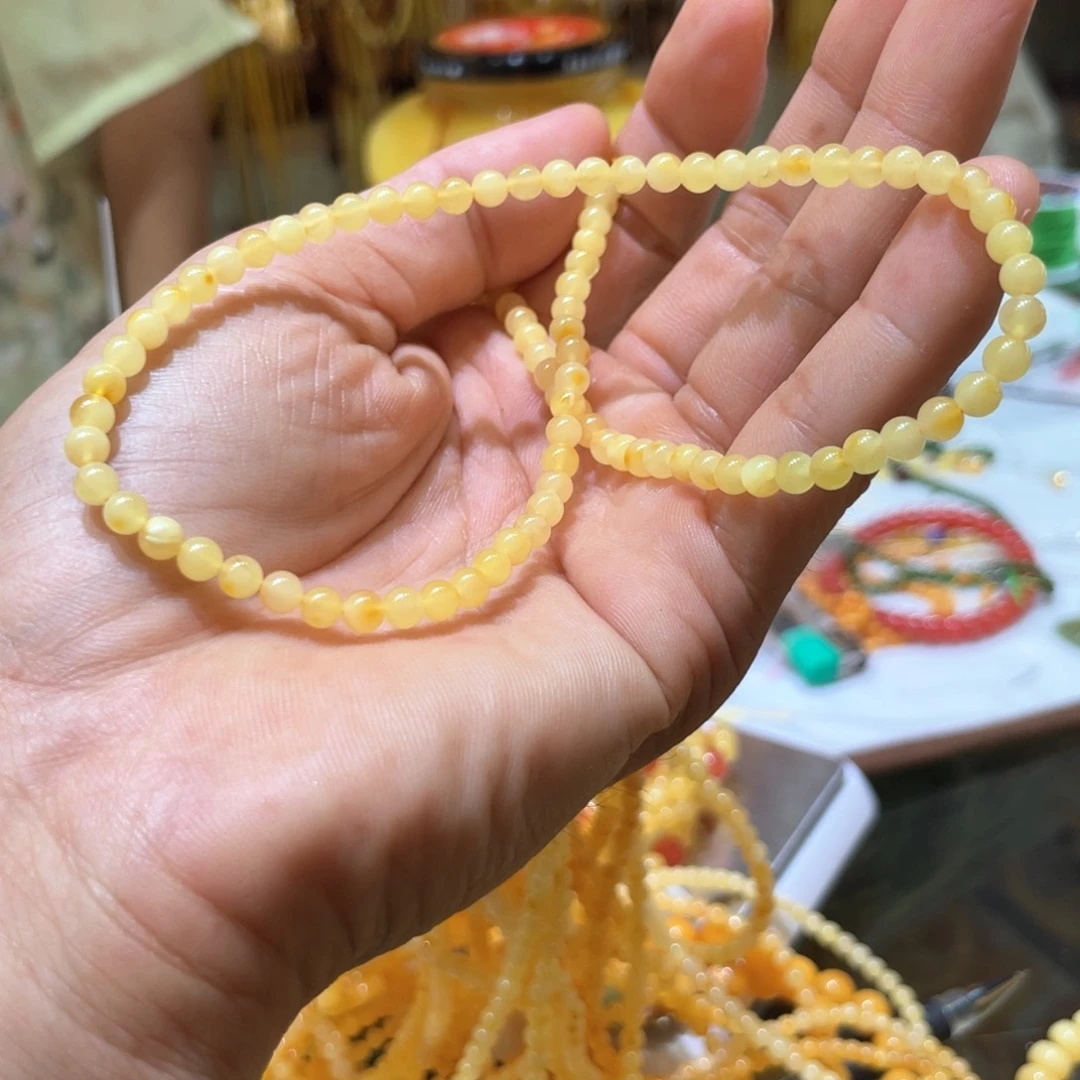 未镶嵌颈饰蜜蜡K4