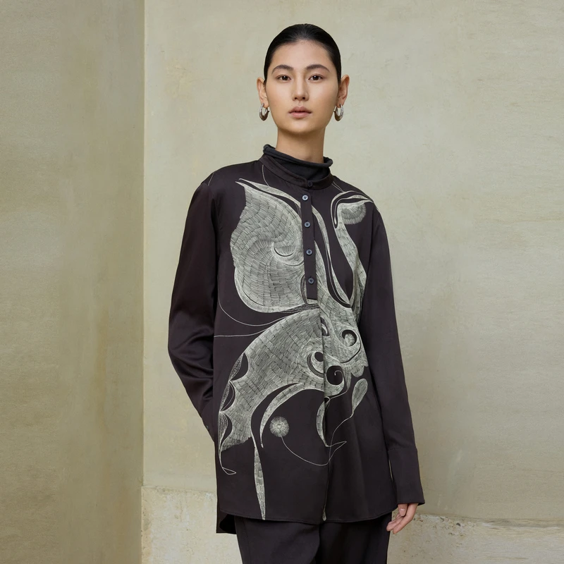 EXCEPTION印花长袖套头AC25-B1D05