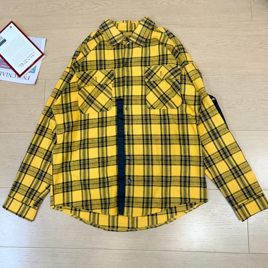 2025秋季新款休闲宽松百搭格子衬衫长袖外套0433