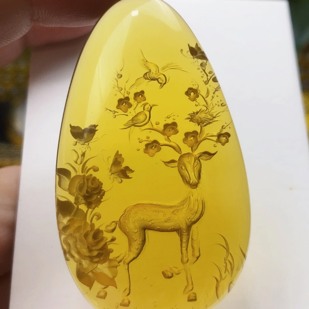 【闪购商品】蓝珀吊坠(不含链)未镶嵌
