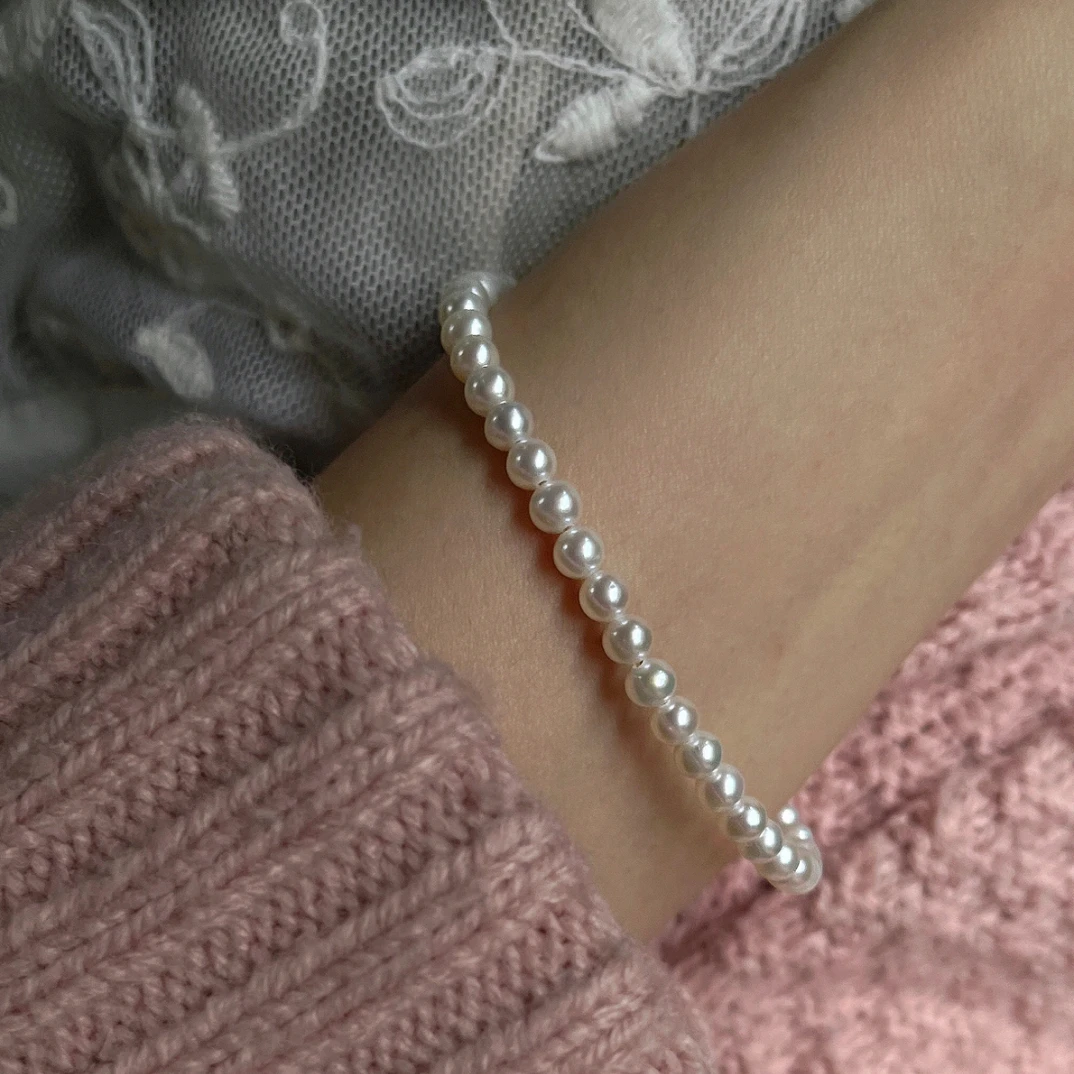 【性价比超高】4-5淡水珍珠手链 强烈推荐s925银