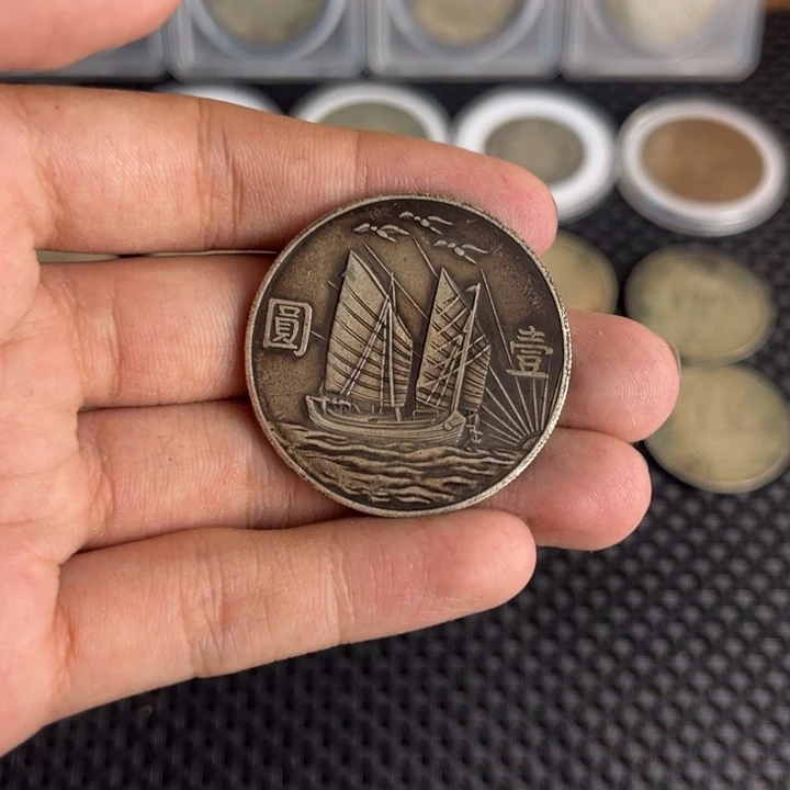金属大头龙洋船洋工艺品