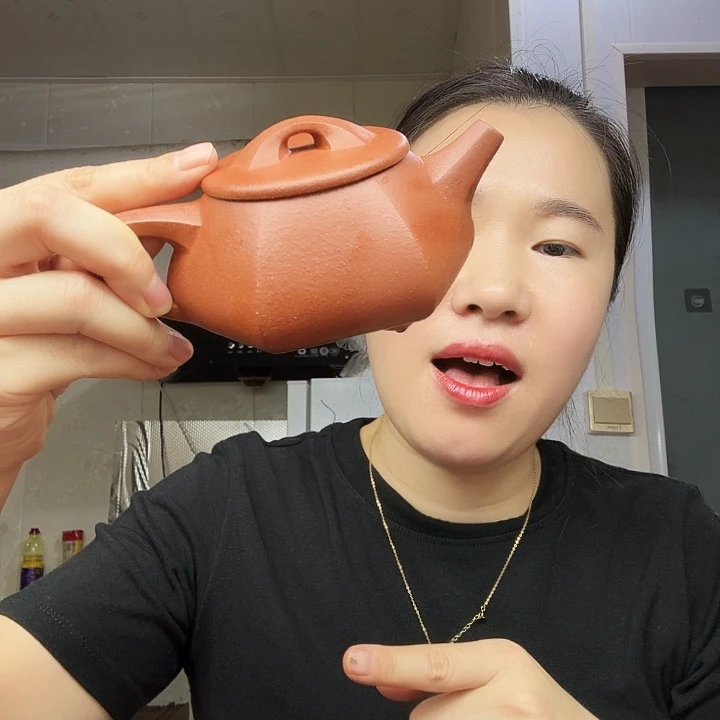 紫砂茶壶原矿半手工降坡富甲六方240cc