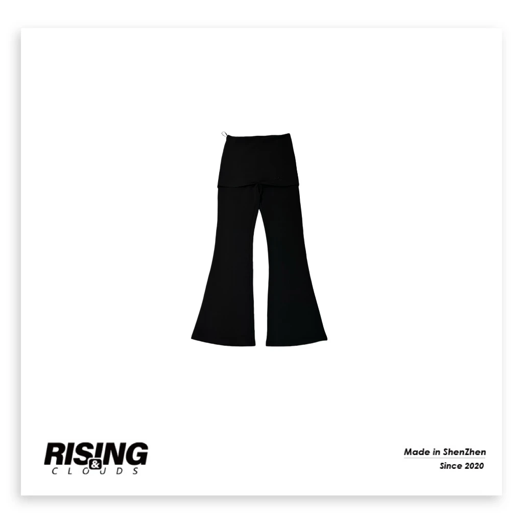 现【小云姐】深圳南油秋冬显瘦”百搭加绒微喇裤"110065