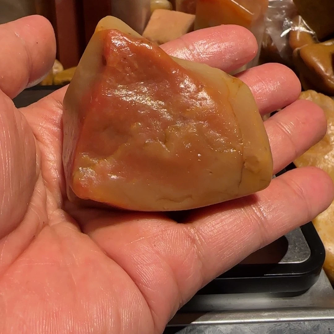 老挝石田黄原石，