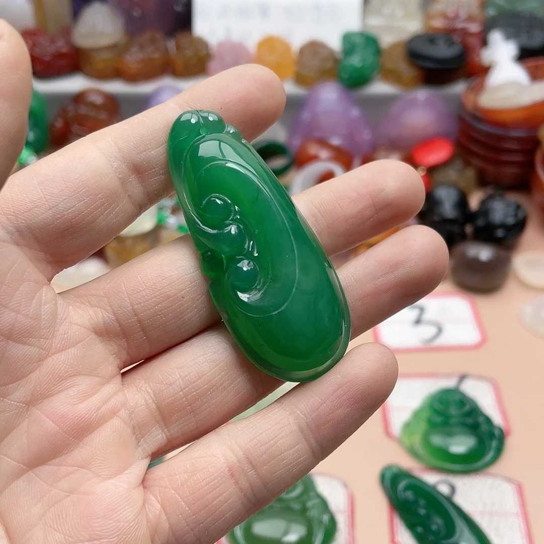 玛瑙/玉髓颈饰合金石**秀