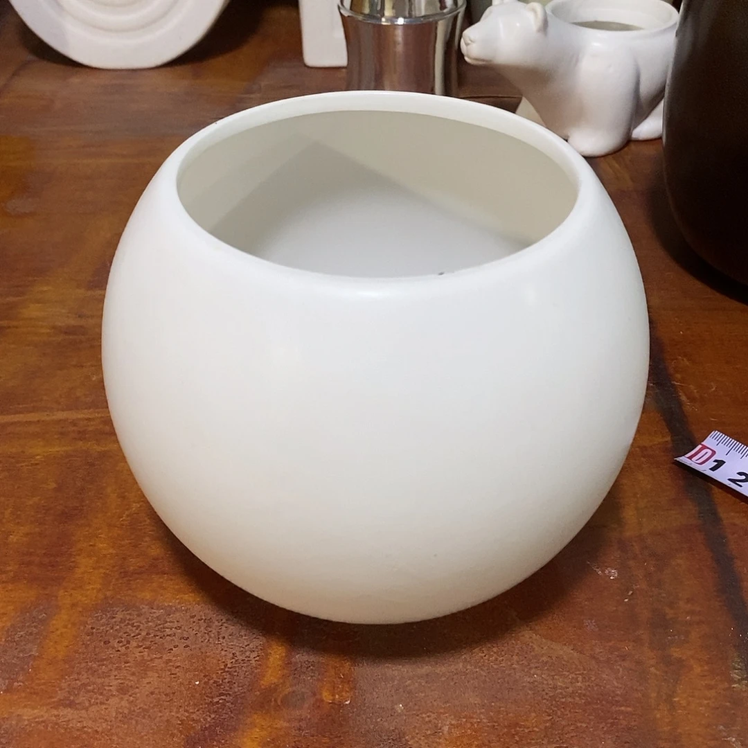 陶摆件陶盆有孔 瑕疵介意勿拍