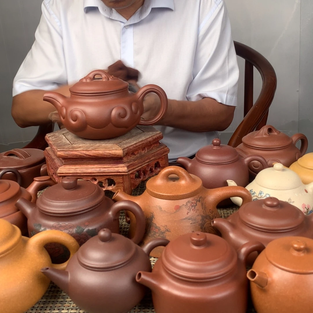 随***风紫砂茶壶宜兴紫砂壶茶壶原矿紫砂壶